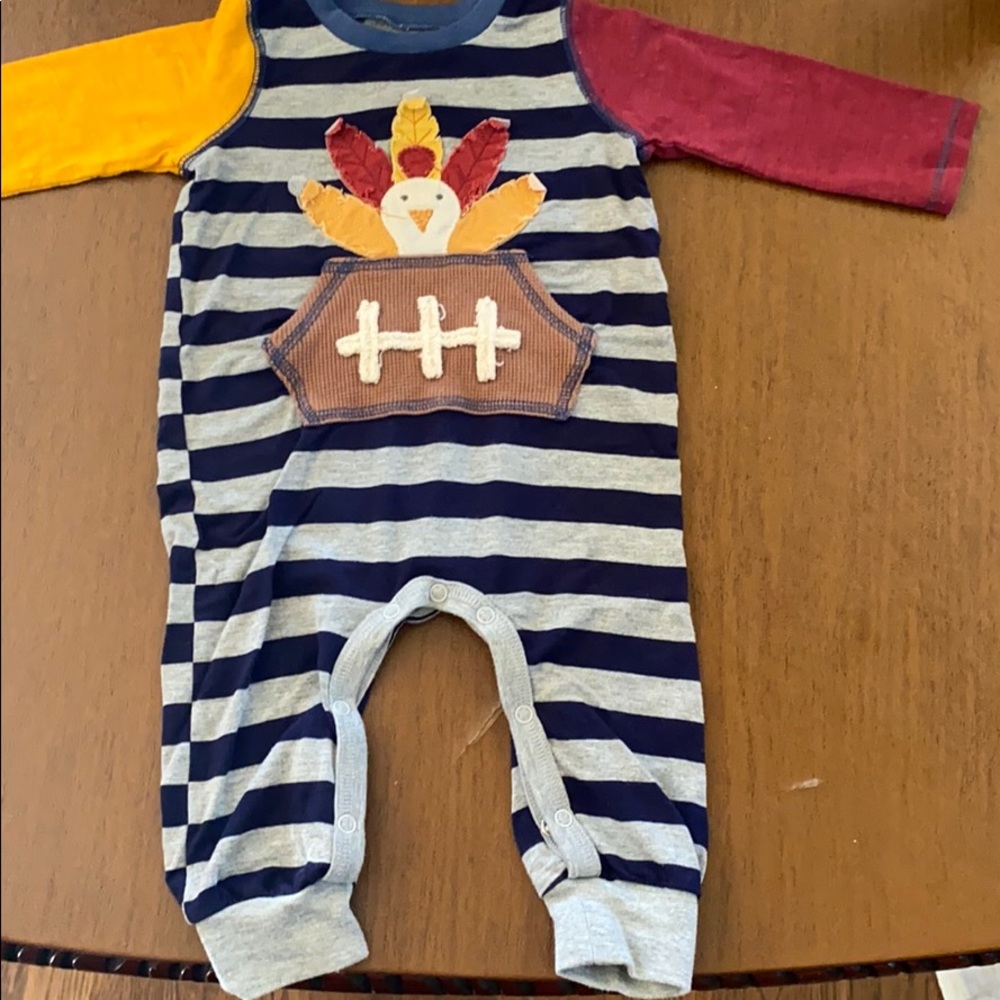 Mud Pie 6-9 months turkey thanksgiving